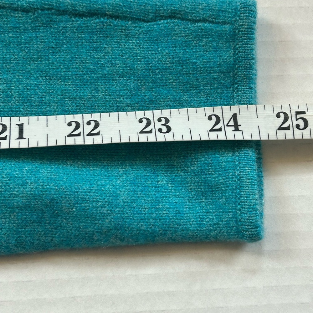 Charter Club Luxury 100% cashmere mint turquoise boxy sweater sz XS oversized - Picture 8 of 9